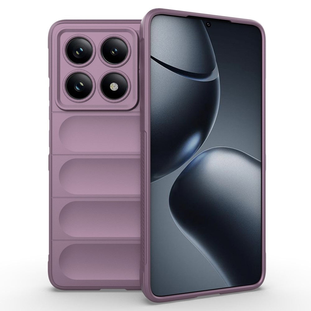 Rugg tartós zselés tok Xiaomi Redmi Note 14 Pro 5G/Poco X7 5G - világos lila