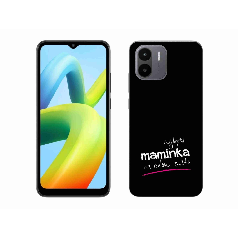 Gél borító mmCase a Xiaomi Redmi A1 - legjobb anya 4 fekete háttérrel