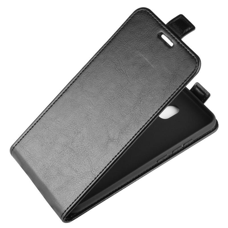 Függőleges PU bőr flip tok Xiaomi Redmi 8A-hoz - fekete