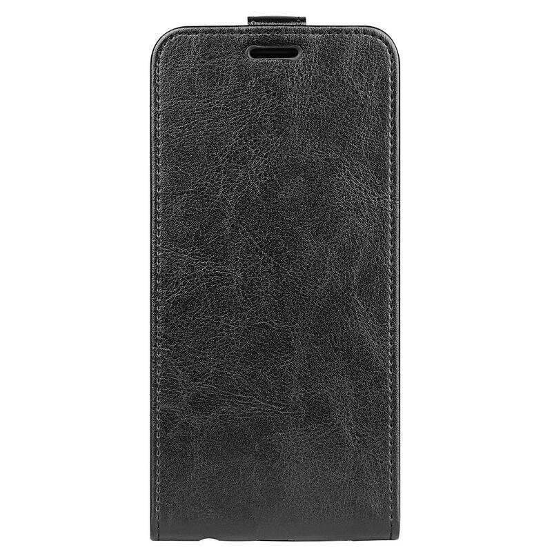 Függőleges PU bőr pénztárca tok Samsung Galaxy A03-hoz - fekete