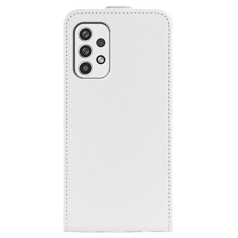 Függőleges PU bőr pénztárca tok Samsung Galaxy A23 4G/5G készülékhez - fehér