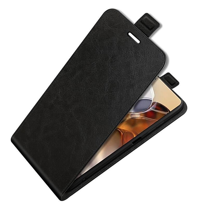 Függőleges PU bőr pénztárca tok Xiaomi 11T/11T Pro - fekete