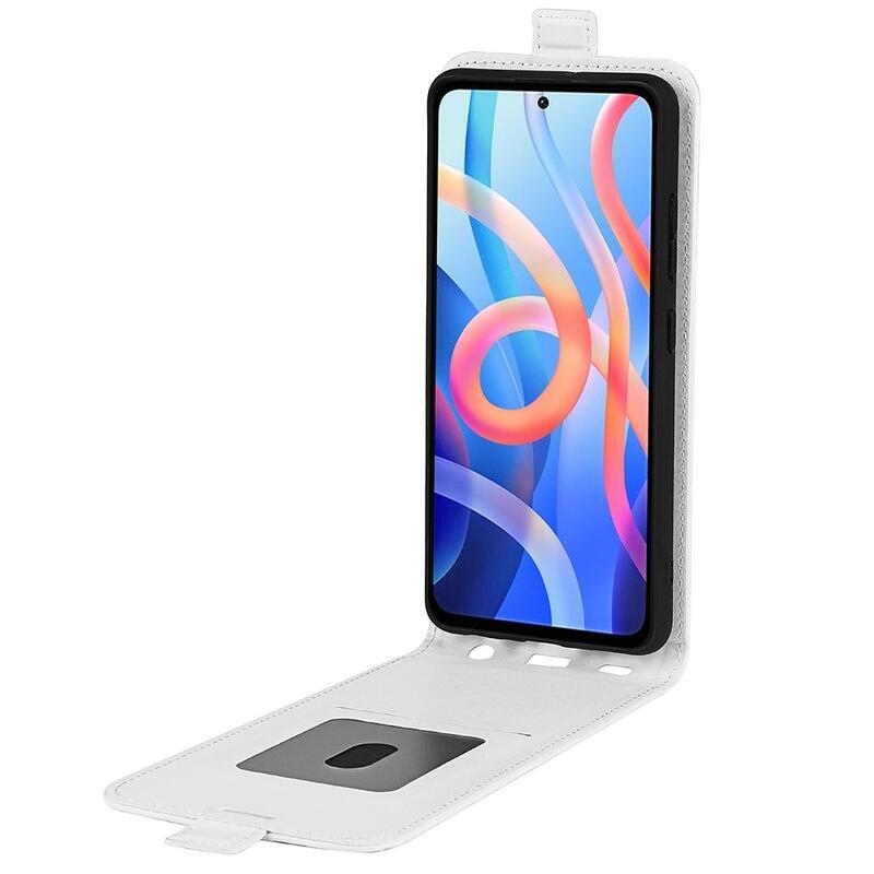 Függőleges PU bőr pénztárca tok Xiaomi Poco M4 Pro 5G/Redmi Note 11S 5G - fehér