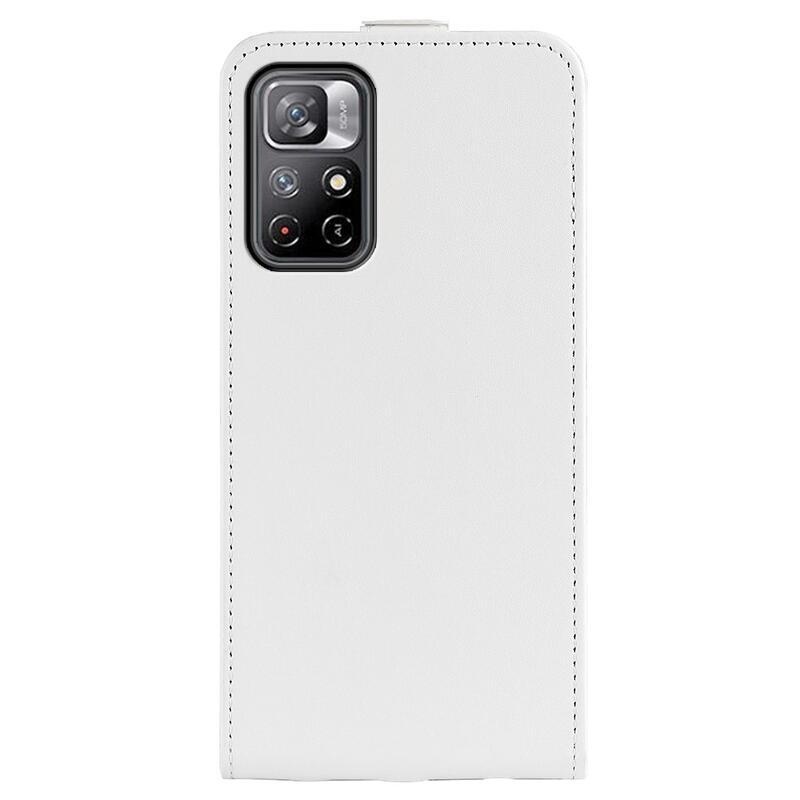 Függőleges PU bőr pénztárca tok Xiaomi Poco M4 Pro 5G/Redmi Note 11S 5G - fehér