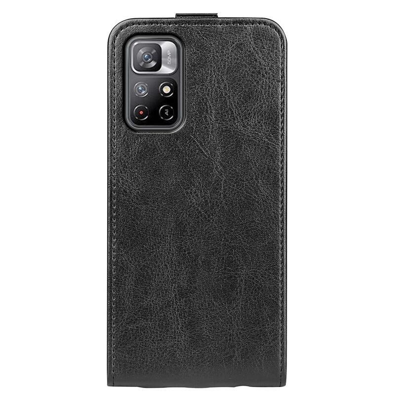 Függőleges PU bőr pénztárca tok Xiaomi Poco M4 Pro 5G/Redmi Note 11S 5G - fekete