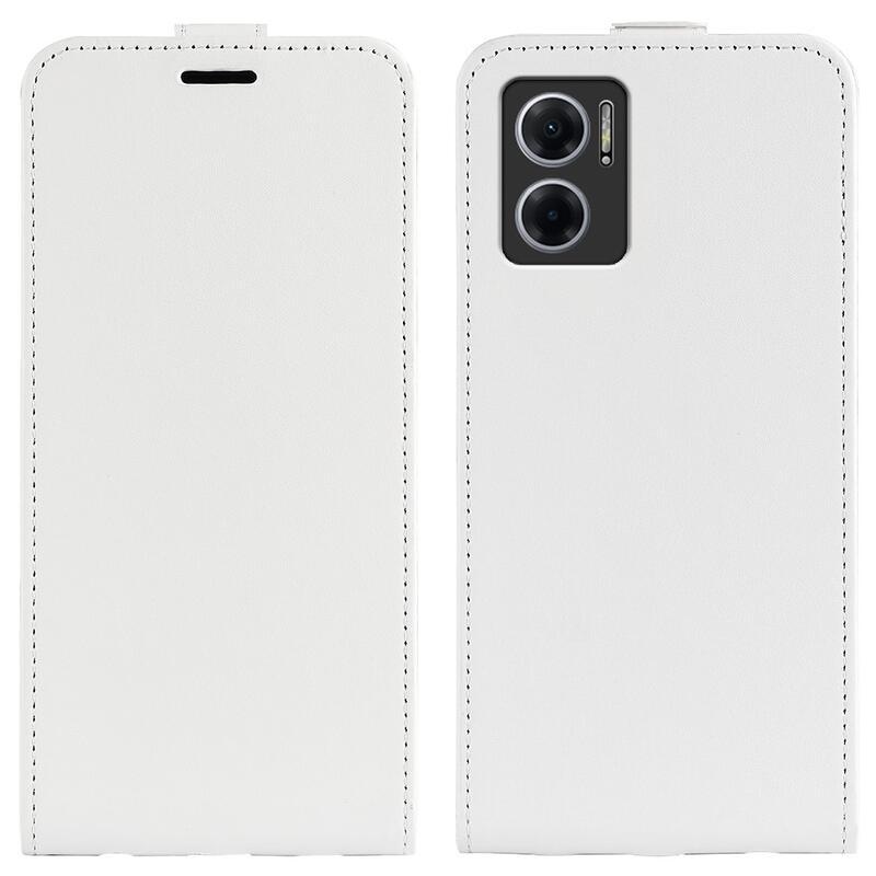 Függőleges PU bőr pénztárca tok Xiaomi Redmi 10 5G - fehér