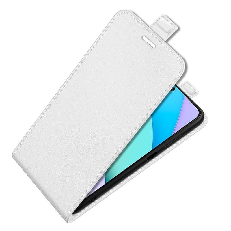 Függőleges PU bőr pénztárca tok Xiaomi Redmi 10/Redmi 10 (2022) - fehér