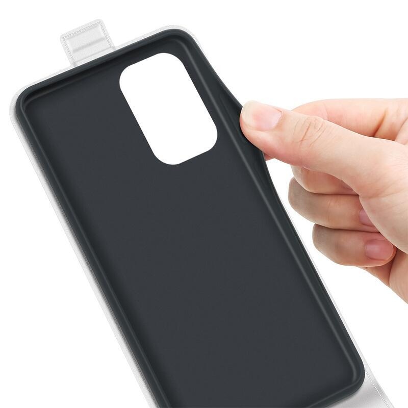 Függőleges PU bőr pénztárca tok Xiaomi Redmi Note 11 Pro+ 5G - fehér