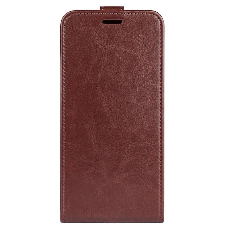 Függőleges PU bőr pénztárca tok Xiaomi Redmi Note 11 Pro+ 5G - barna