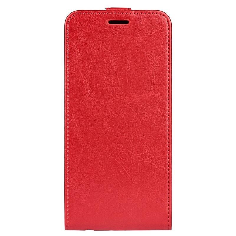 Függőleges PU bőr tok Samsung Galaxy M13 4G készülékhez - piros