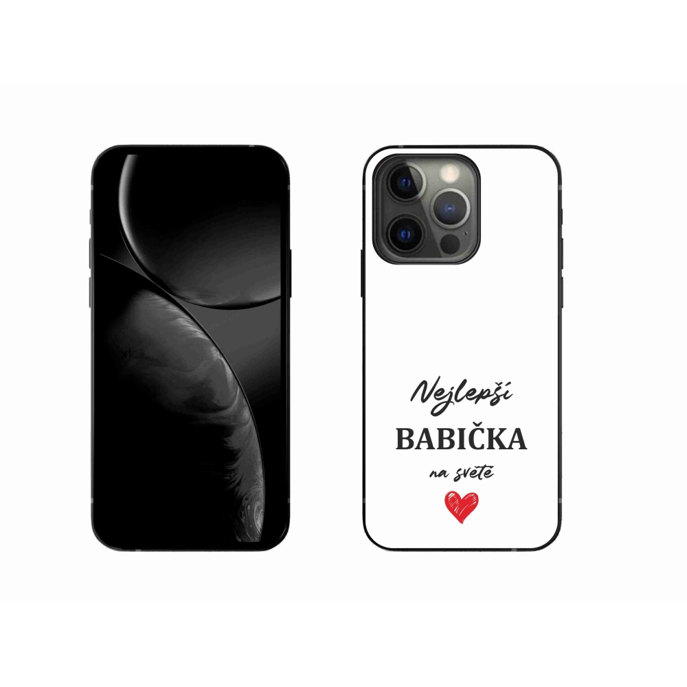 Gél borítás mmCase iPhone 13 Pro 6.1 készülékhez - Best Grandma 1 fehér háttér
