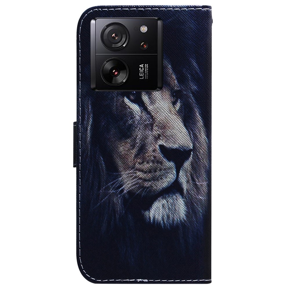 Printy könyv tok Xiaomi 13T/13T Pro - oroszlán