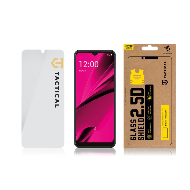 Taktikai üvegpajzs 2,5D üveg a T-Mobile T Phone 2 5G telefonhoz Tiszta