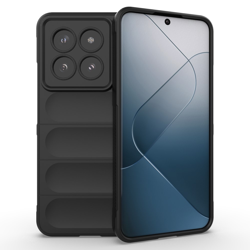 Rugg tartós zselés tok Xiaomi 14 Pro-hoz - fekete