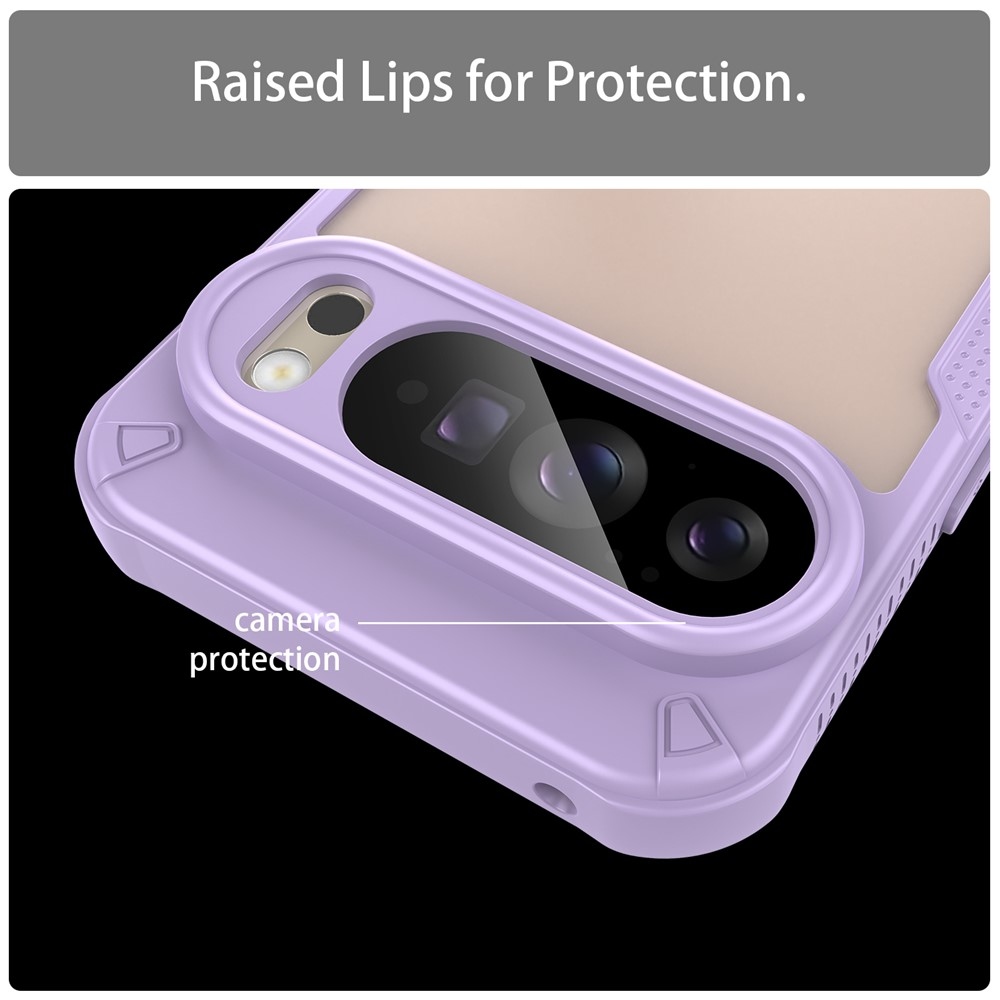 Fagyasztott tartós borítás a Google Pixel 10 Pro XL-hez - lila