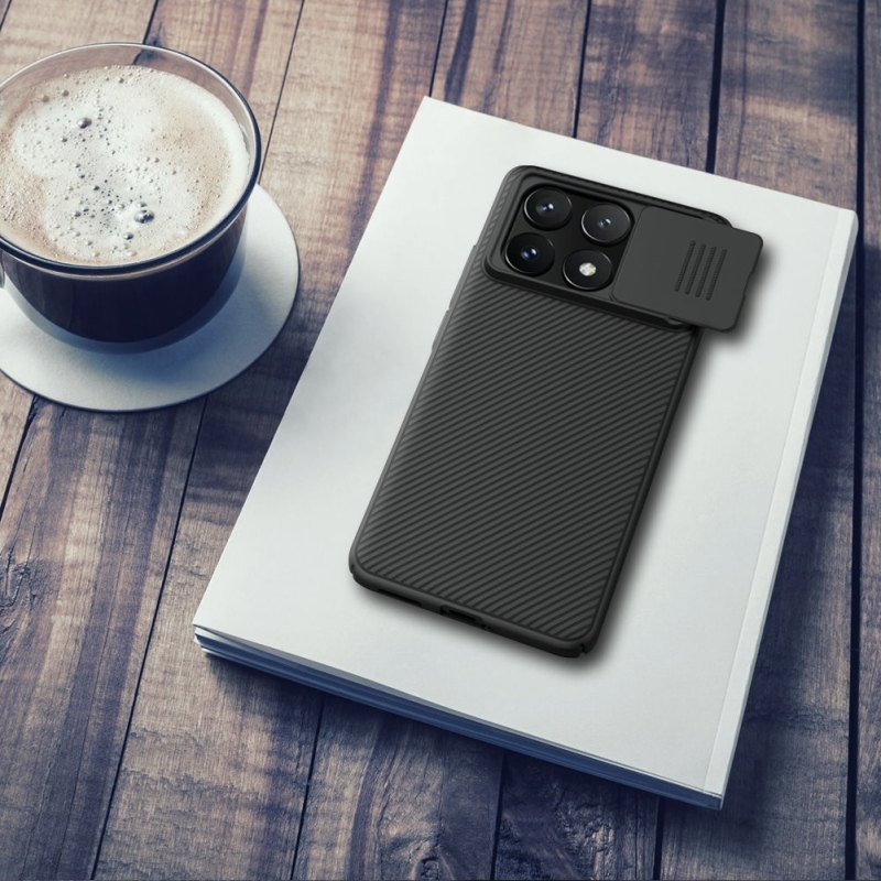 Nillkin CamShield hátlap a Poco X6 Pro 5G fekete színű készülékhez
