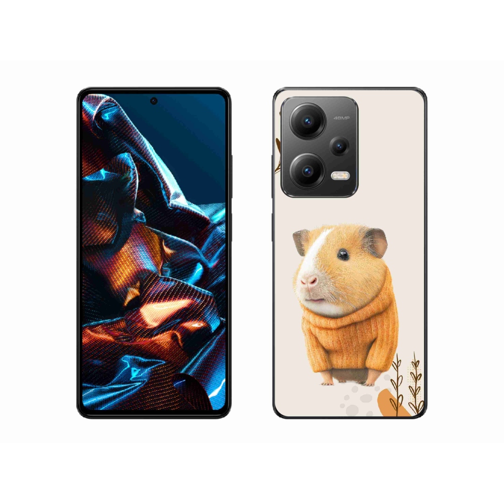 Gél borítás mmCase a Xiaomi Redmi Note 12 Pro 5G számára - tengerimalac a pulóverben