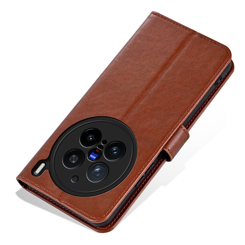 AZNS könyv tok a Vivo X200 Pro 5G készülékhez - barna