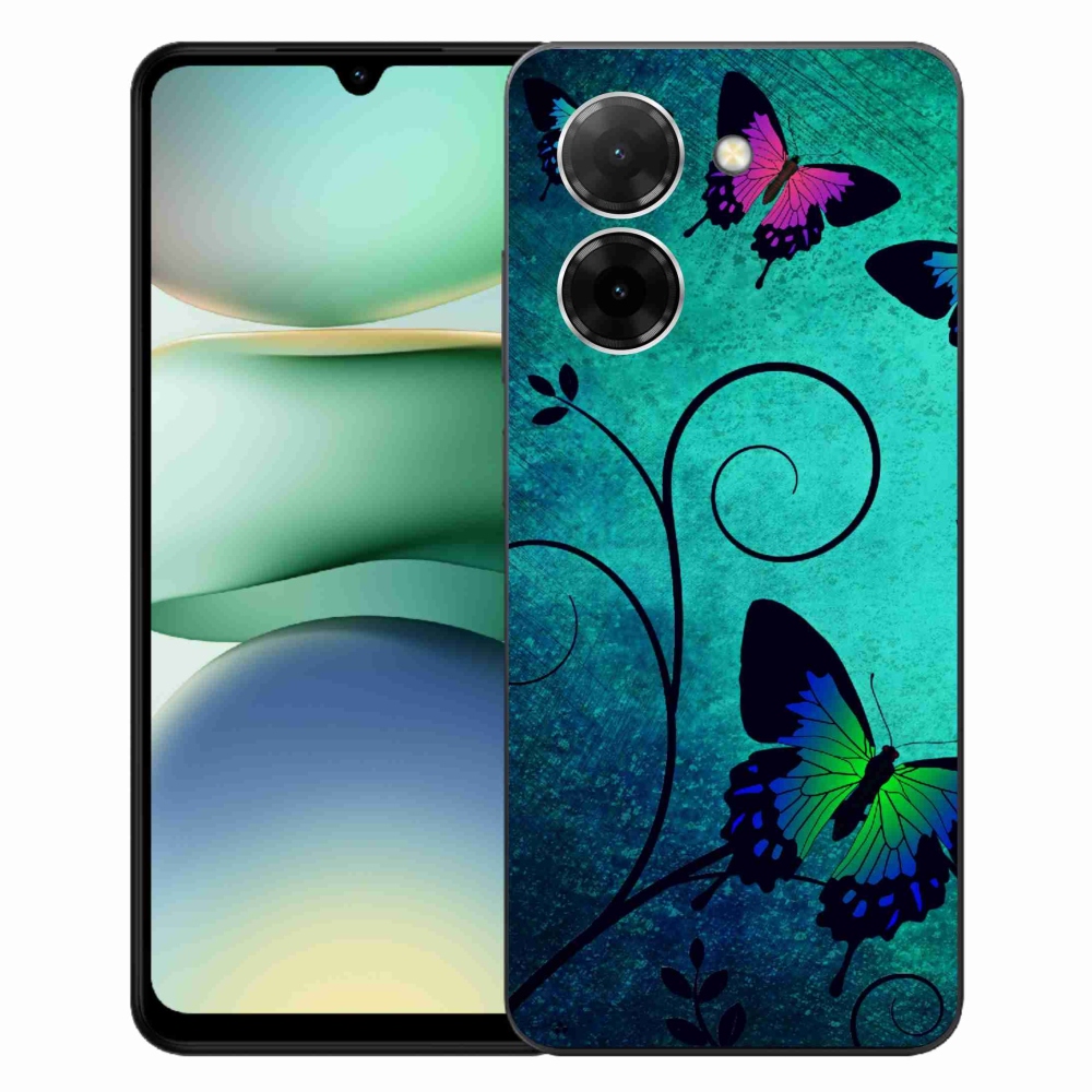 Gél borító mmCase a Xiaomi Redmi A5 (171.7x77.8x8.3mm) - színes pillangókhoz