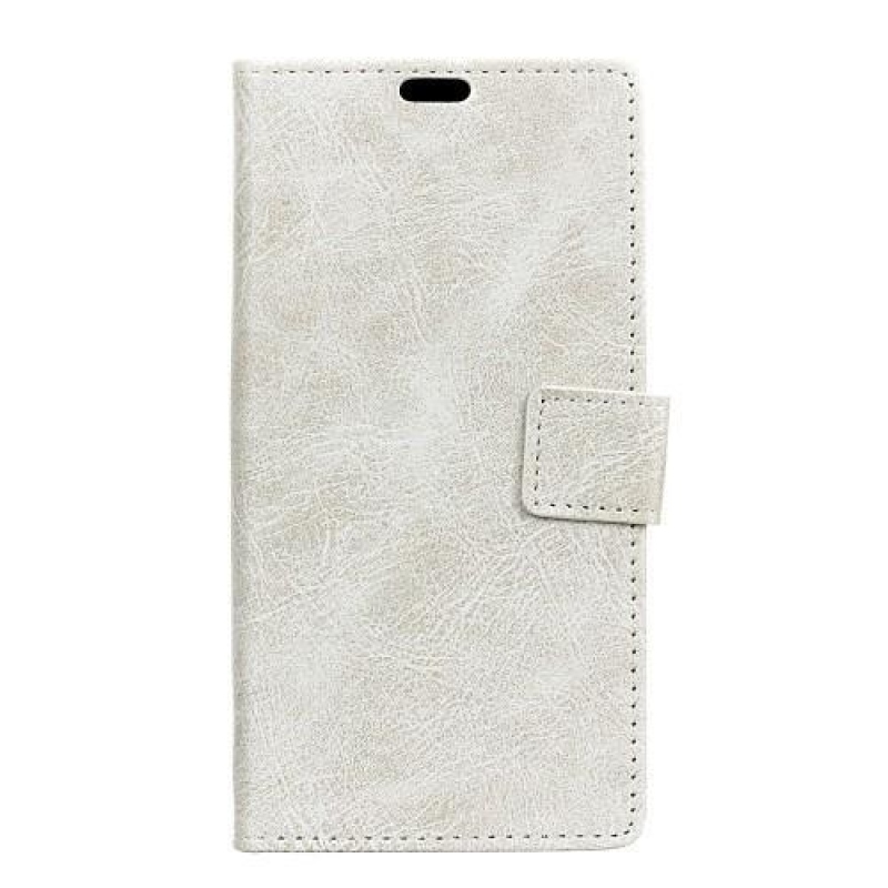 Vintage PU bőr pénztárca tok Samsung Galaxy A9-hez - fehér