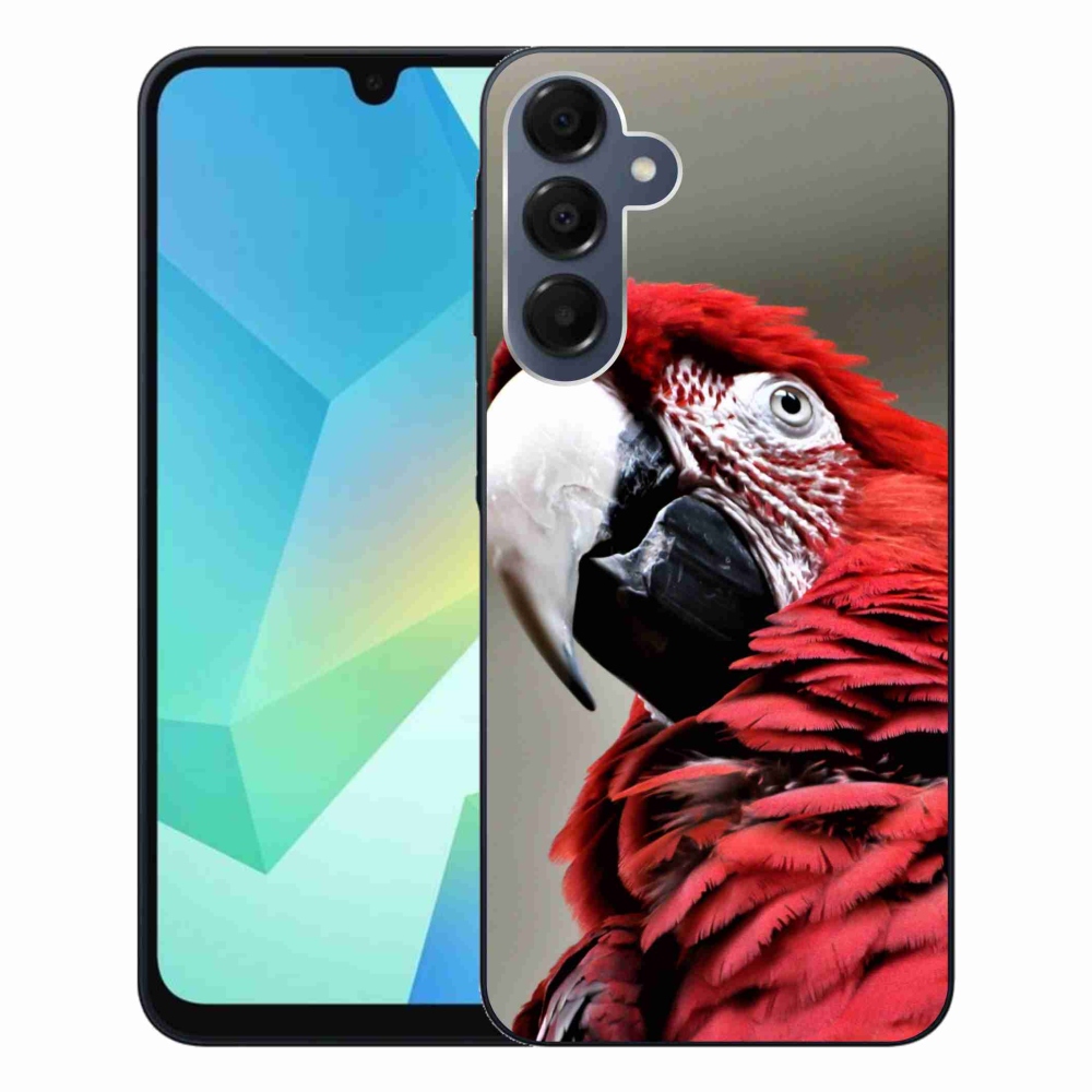 Gél tok mmCase a Samsung Galaxy A16 4G/5G készülékhez - papagáj ara piros