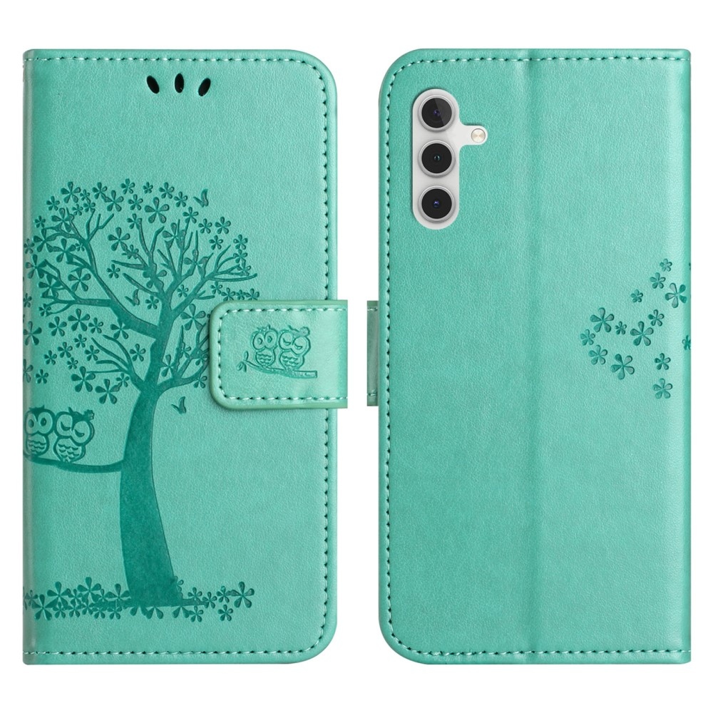 Fás könyv tok Samsung Galaxy A36 5G/A56 5G - teal színű