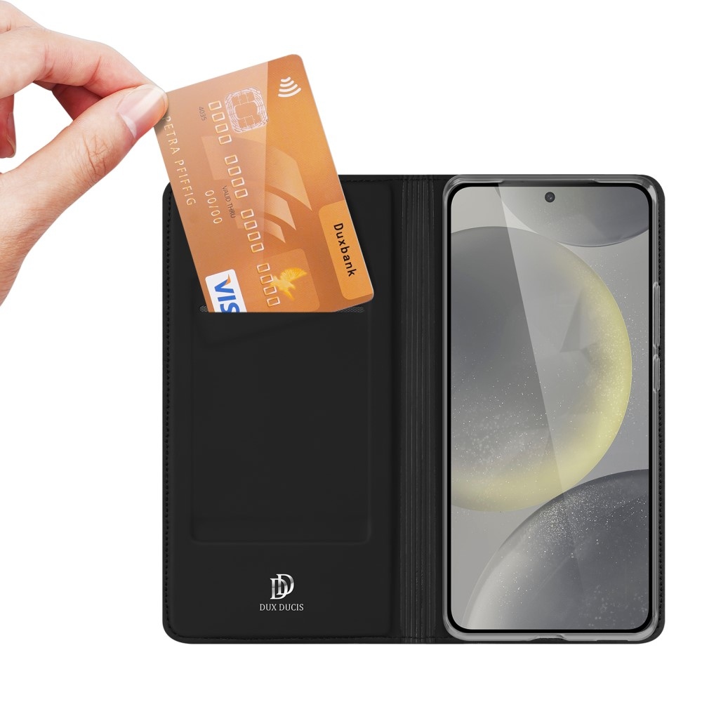 DUX könyvtáska Samsung Galaxy S24 FE készülékhez - fekete