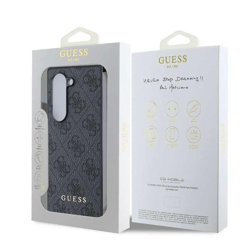 Guess 4G Charm hátlap Samsung Galaxy Z Fold 6 szürke