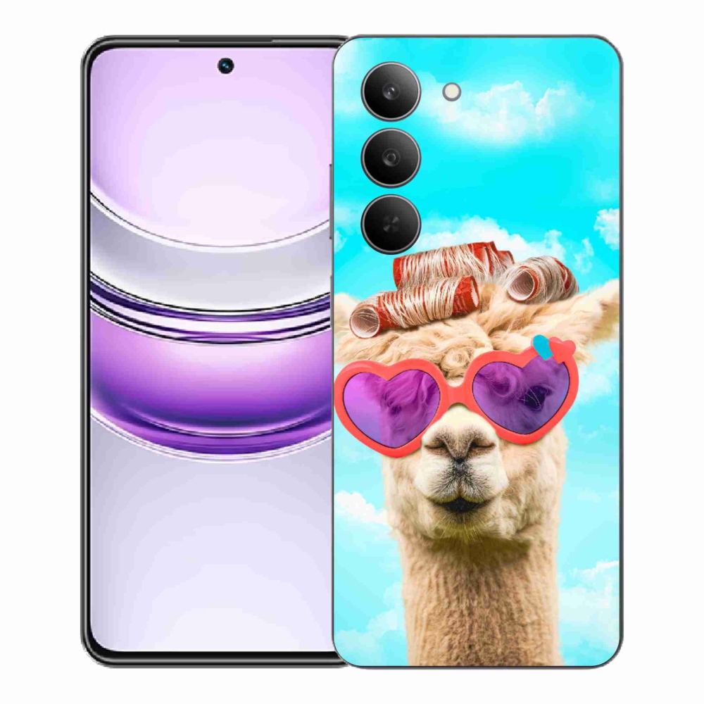 Zselés borítás mmCase a Realme 14x 5G készülékhez - szemüveges láma