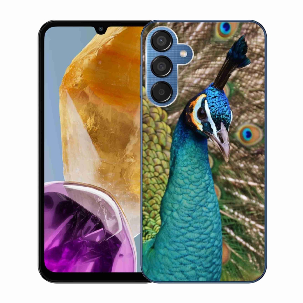 Zselés borítás mmCase Samsung Galaxy M15 5G - páva
