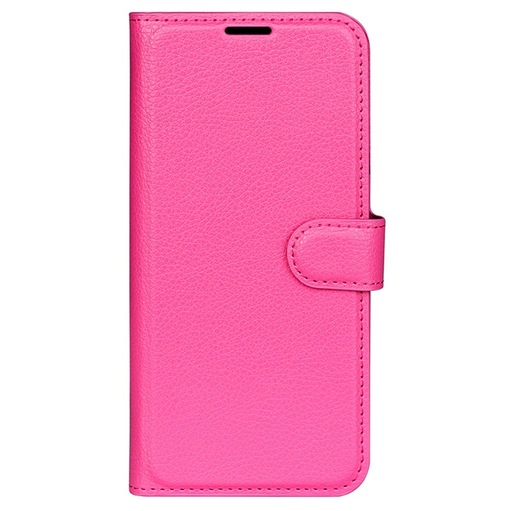 Litchi könyv tok Xiaomi Redmi A3-hoz - rózsaszínű