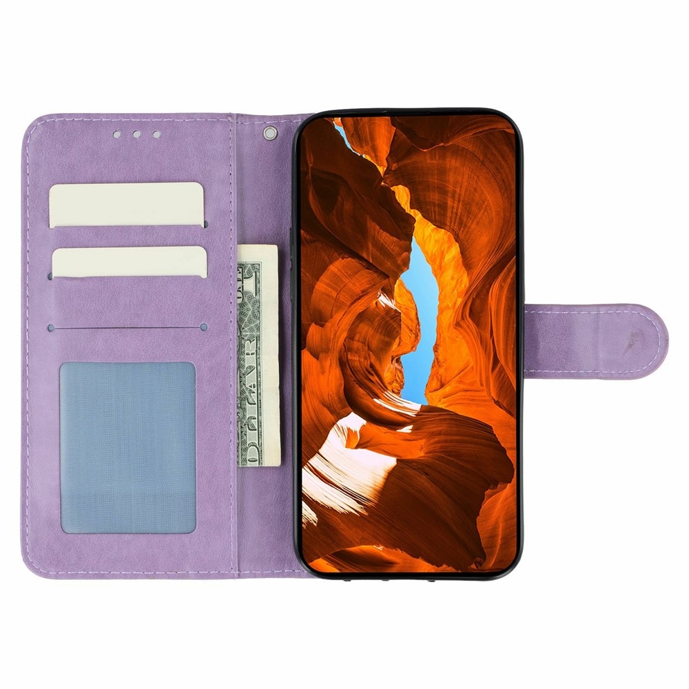 Vérrögök könyv tok Xiaomi Redmi 15 5G - lila