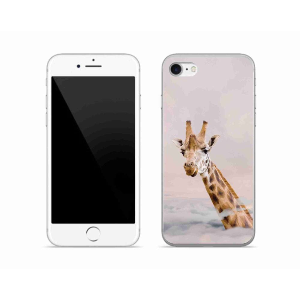 Zselés borítás mmCase iPhone SE (2020) - zsiráf a felhők között