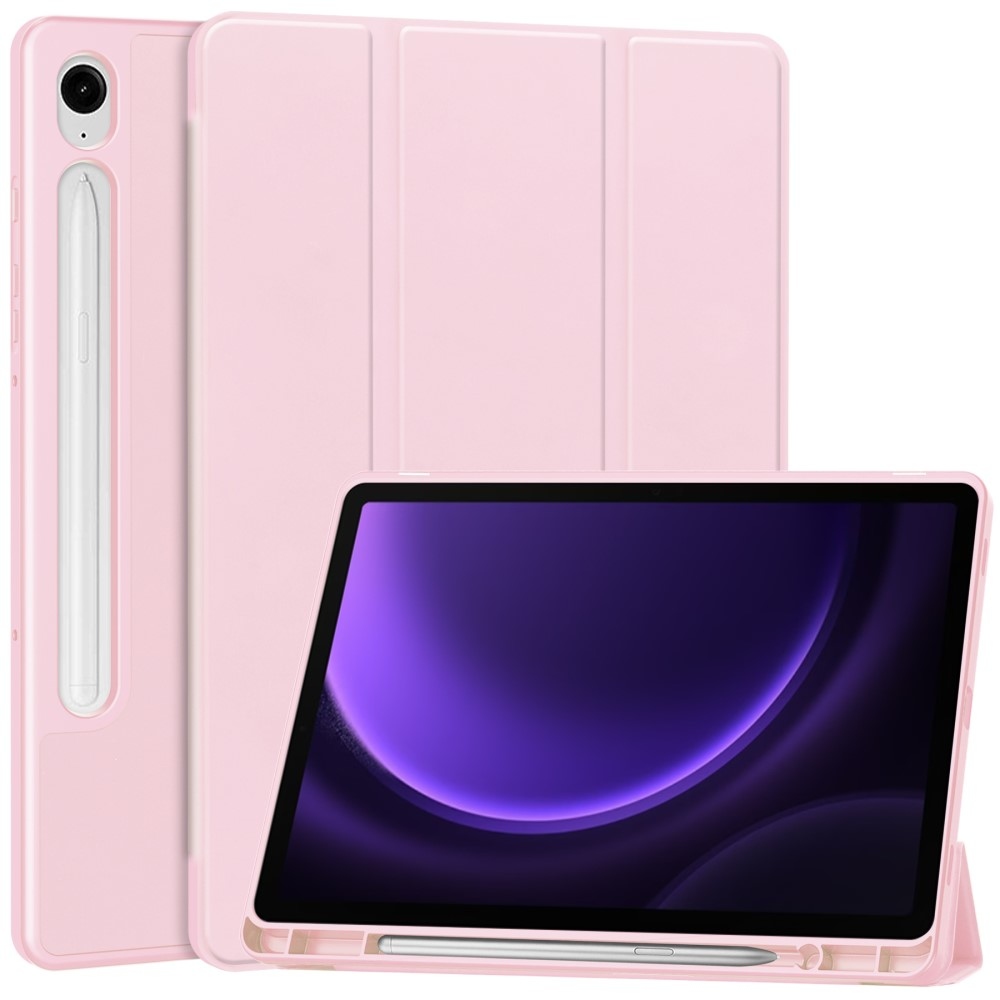Ügyes záró tok Samsung Galaxy Tab S9 FE/Tab S10 FE készülékhez - rózsaszín