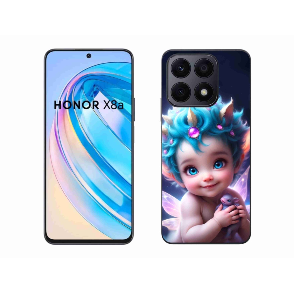 Gél borítás mmCase a Honor X8a számára - baba pillangószárnyakkal