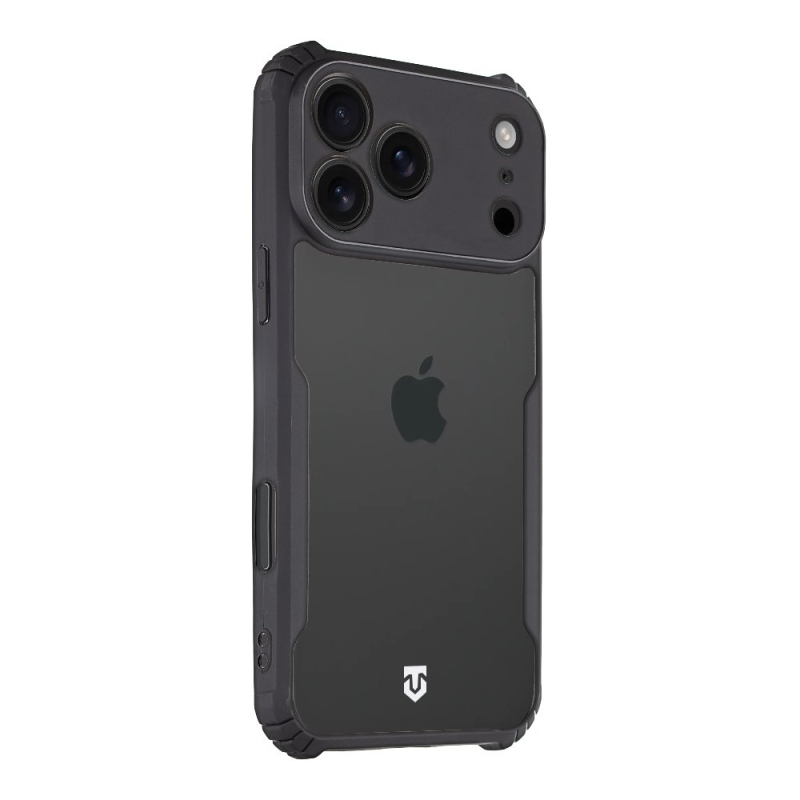 Tactical Quantum lopakodó védőburkolat Apple iPhone 17 Pro Max készülékhez Clear/Fekete