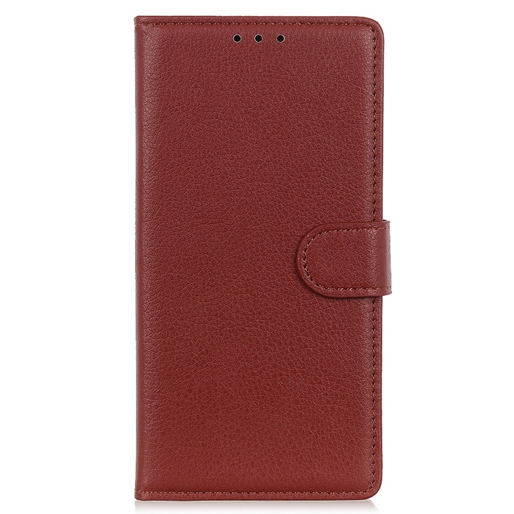 Litchie könyvtáska Honor X7b/Honor 90 Smart készülékhez - barna
