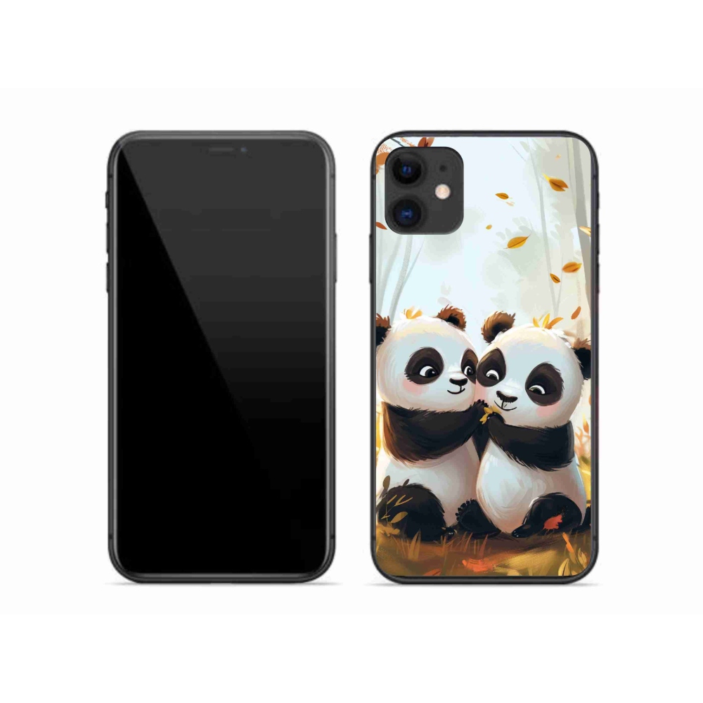 Zselés borítás mmCase iPhone 11 készülékhez - pandák