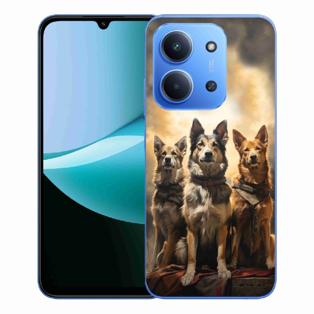 Gél borítás mmCase a Xiaomi Redmi 15C 4G/5G (173mm) - három kutya
