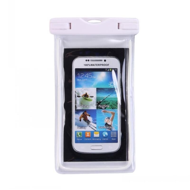 Vízálló mobiltelefon tok 173 mm x 107 mm-ig - fehér színben