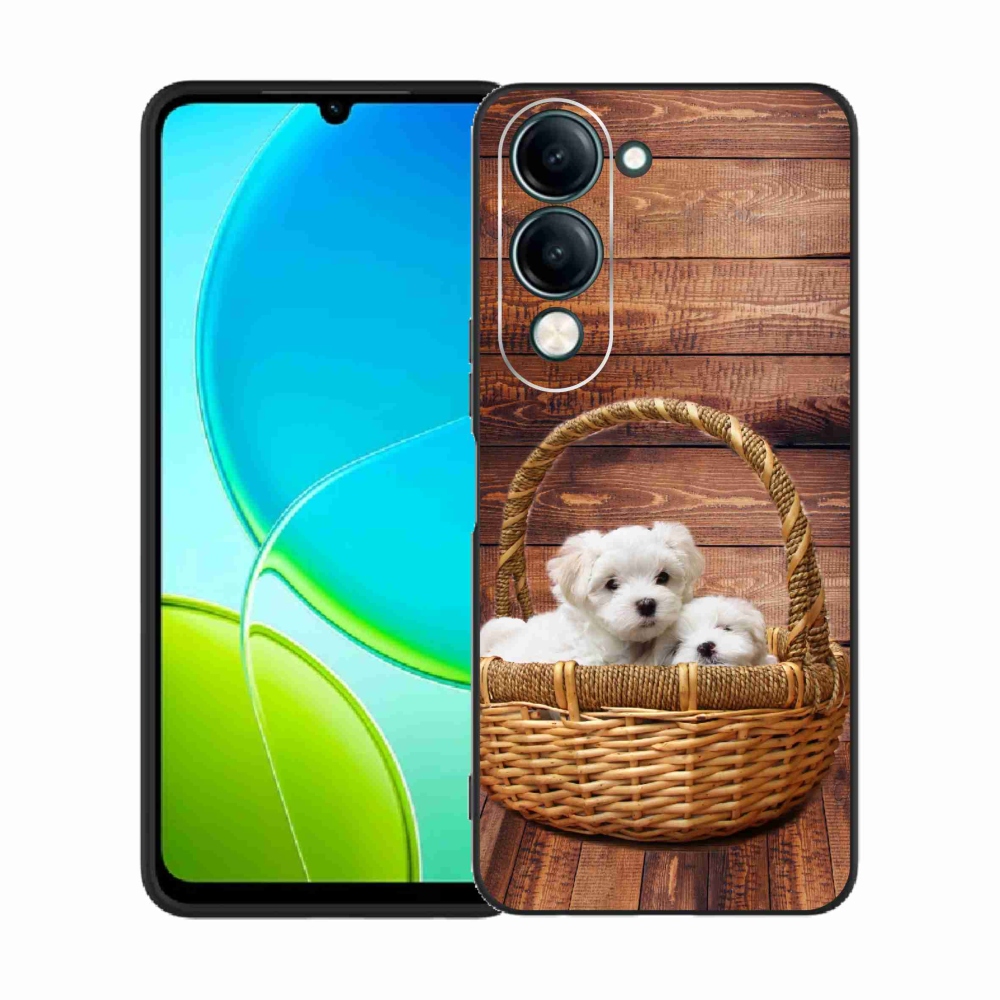 Gél borító mmCase a Vivo Y29s 5G-hez - kölyökkutyák