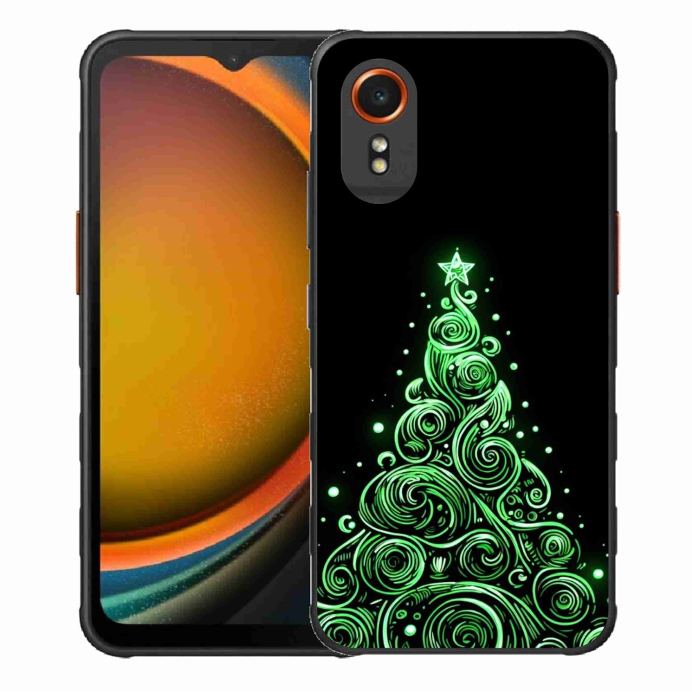 Gél borítás mmCase Samsung Galaxy Xcover 7 - neon karácsonyfa 3