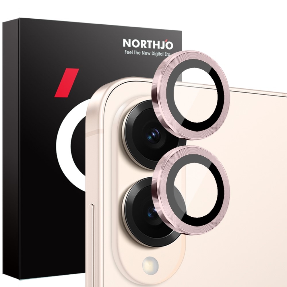 NORTHJO kamera lencse üveg Samsung Galaxy S25 Edge készülékhez (különálló szemüveg) - rózsaszín