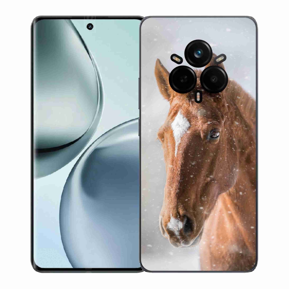 Zselés borítás mmCase a Realme 14 Pro 5G-hez - barna ló 2