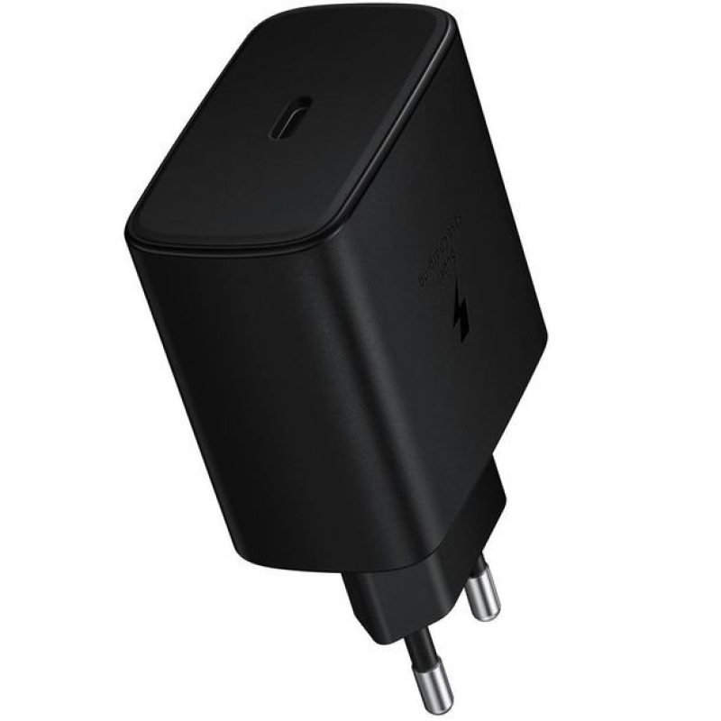 EP-TA845EBE Samsung Quickcharge USB-C 45W-os utazási töltő fekete (OOB Bulk)