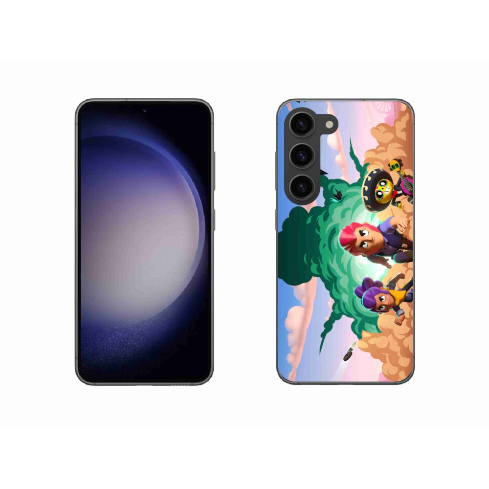 Gél borítás mmCase Samsung Galaxy S23 5G - verekedés csillagok