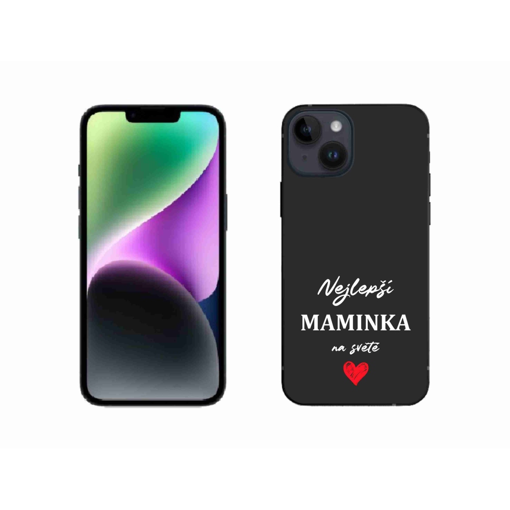 Gél borítás mmCase iPhone 14 készülékhez - legjobb anya 1 fekete háttér