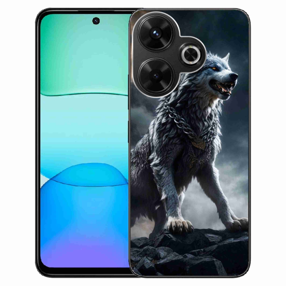 Gél borítás mmCase a Xiaomi Redmi 13 4G/Poco M6 4G - farkas 1