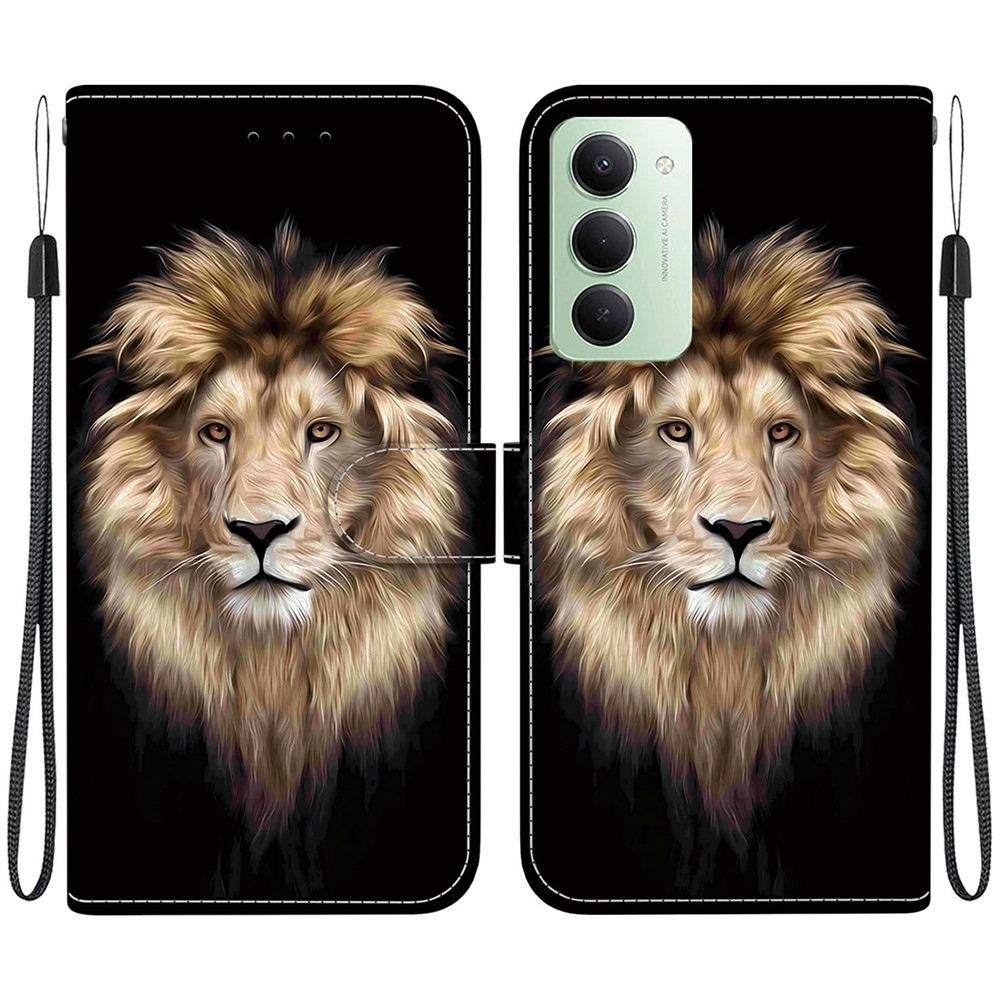 Sokoldalú könyvtáska a Xiaomi Redmi 15 5G (169mm) - oroszlánhoz