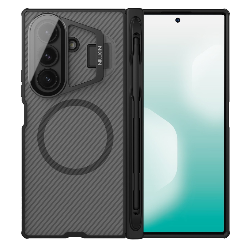 Nillkin CamShield Prop mágneses toll slot hátlapja Samsung Galaxy Z Fold 7 átlátszó fekete